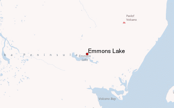 Emmons Lake Location Map