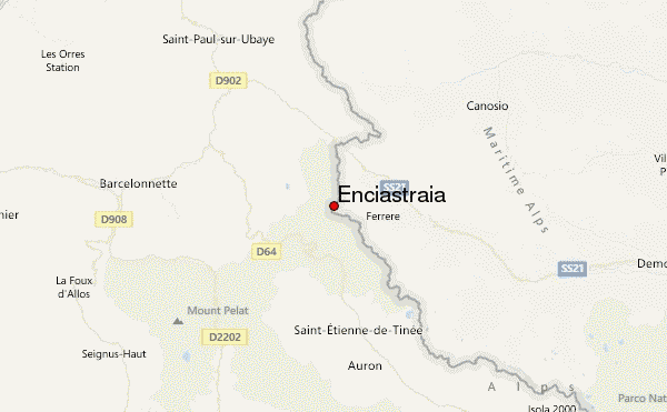 Enciastraia Location Map