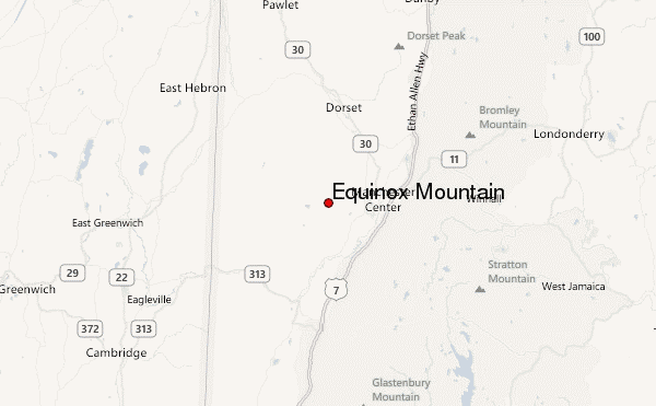 Equinox Mountain Location Map