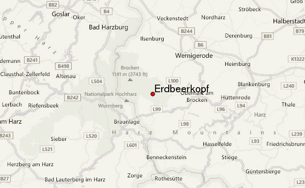 Erdbeerkopf Location Map