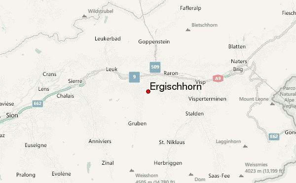 Ergischhorn Location Map