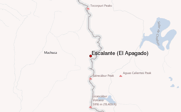 Escalante (El Apagado) Location Map