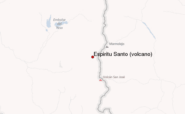 Espíritu Santo (volcano) Location Map