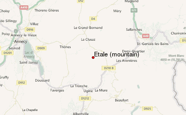 Étale (mountain) Location Map