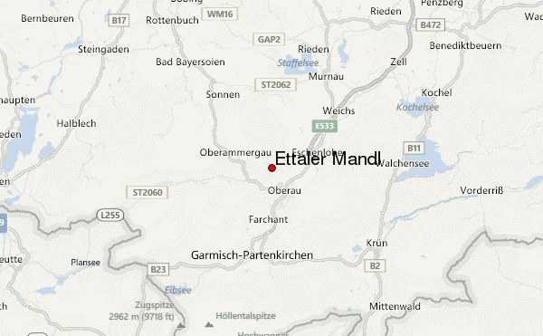 Ettaler Mandl Location Map