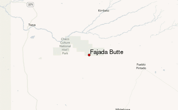 Fajada Butte Location Map