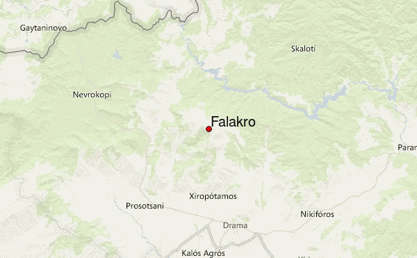 Falakro Location Map