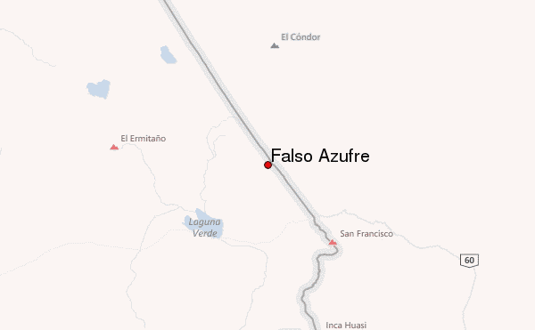 Falso Azufre Location Map