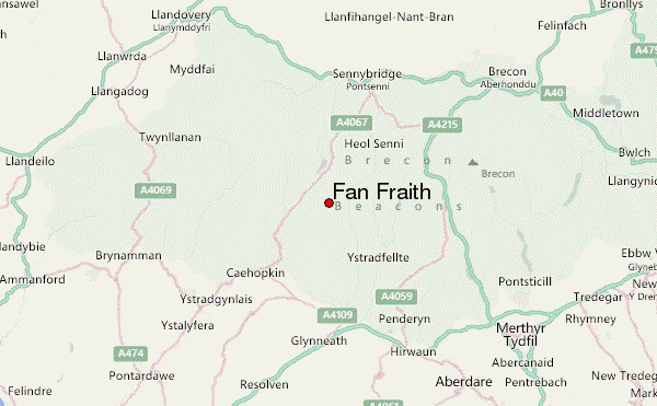 Fan Fraith Location Map