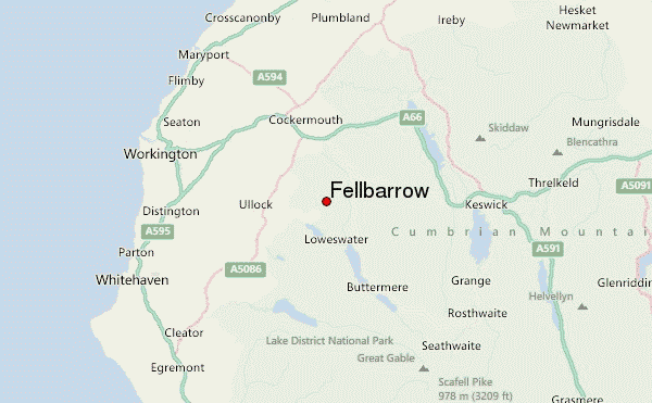 Fellbarrow Location Map