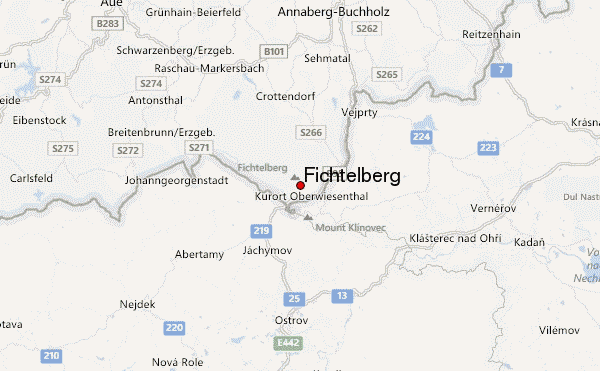 Fichtelberg Location Map