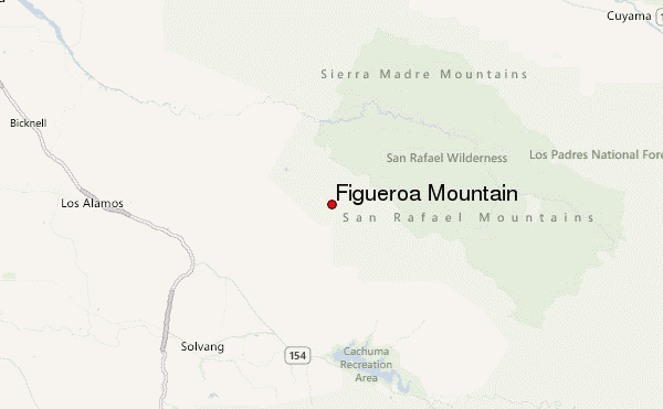 Figueroa Mountain Location Map