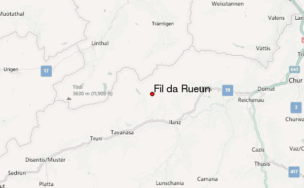 Fil da Rueun Location Map