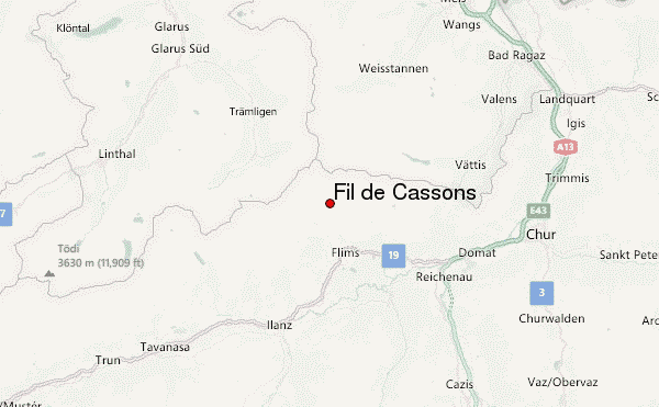 Fil de Cassons Location Map