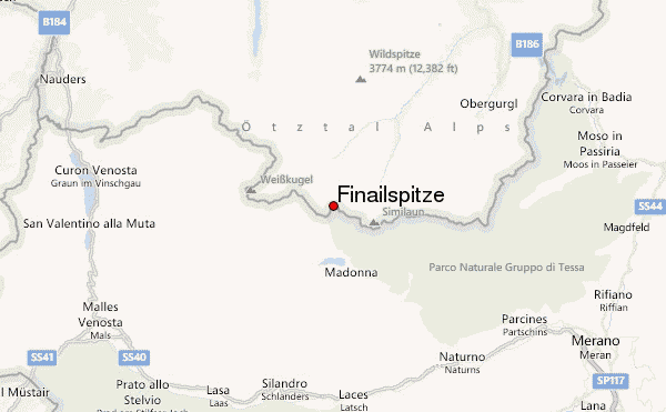 Finailspitze Location Map