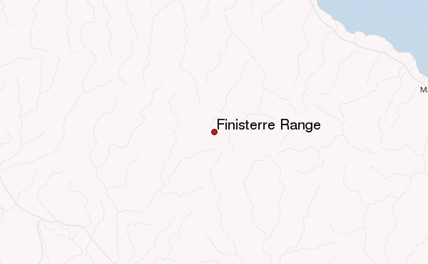 Finisterre Range Mt Gladstone Location Map