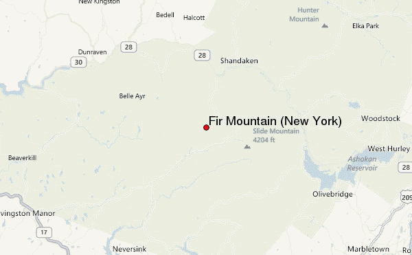 Fir Mountain (New York) Location Map