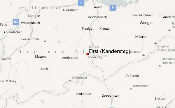 First (Kandersteg) Location Map