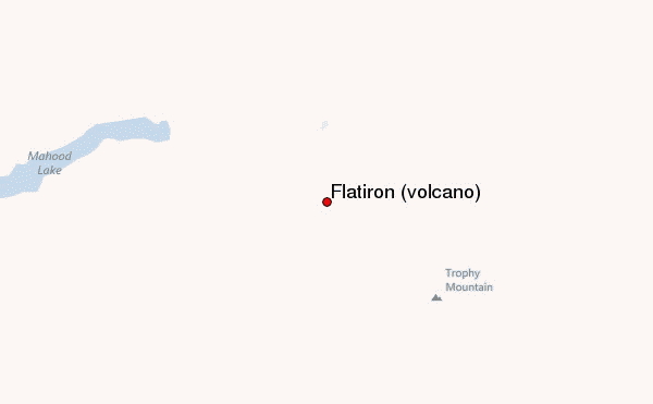 Flatiron (volcano) Location Map