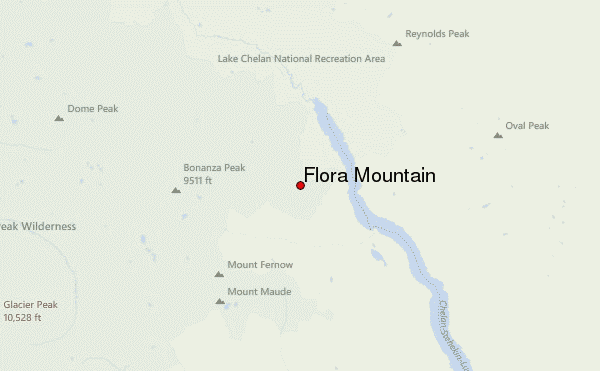 Flora Mountain Location Map