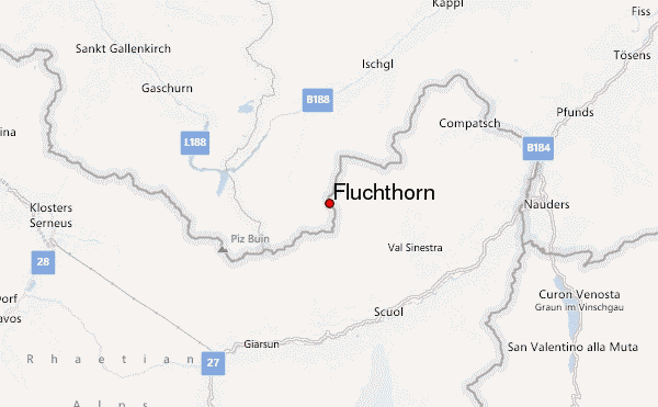 Fluchthorn Location Map