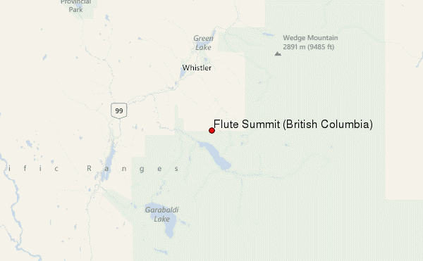 Flute Summit (Fitzsimmons Range) Location Map