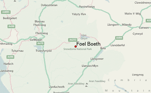Foel Boeth Location Map