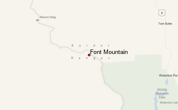 Font Mountain Location Map