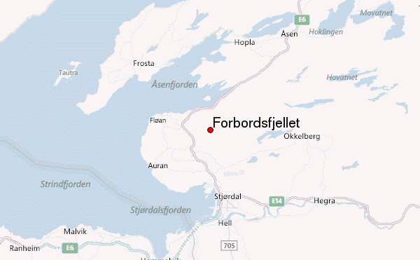 Forbordsfjellet Location Map