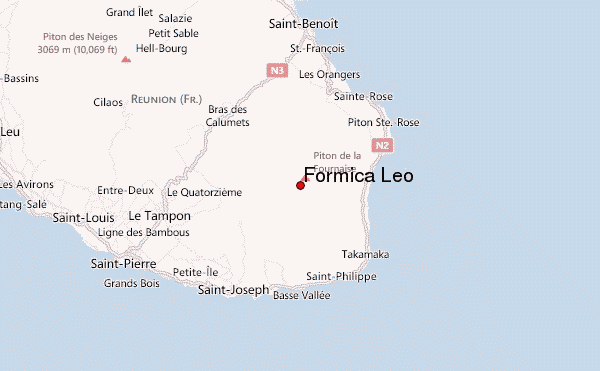 Formica Leo Location Map