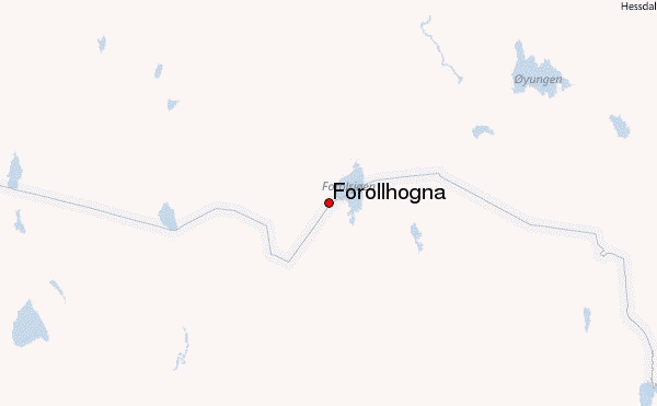 Forollhogna Location Map