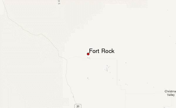 Fort Rock Location Map