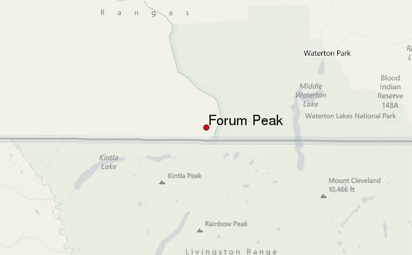 Forum Peak Location Map