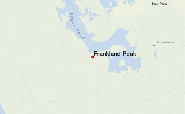 Frankland Peak Location Map