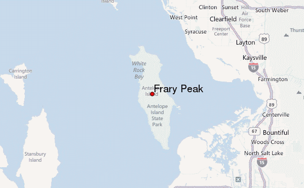 Frary Peak Location Map