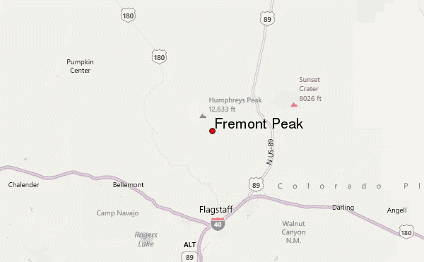 Fremont Peak Location Map