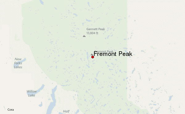 Fremont Peak Location Map