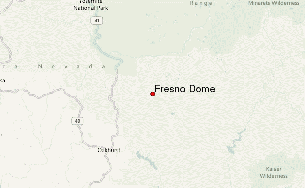 Fresno Dome Location Map