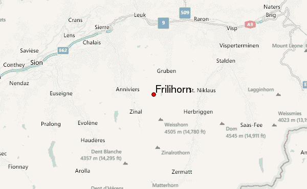 Frilihorn Location Map