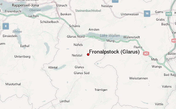 Fronalpstock (Glarus) Location Map