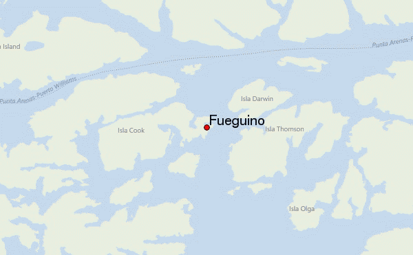 Fueguino Location Map