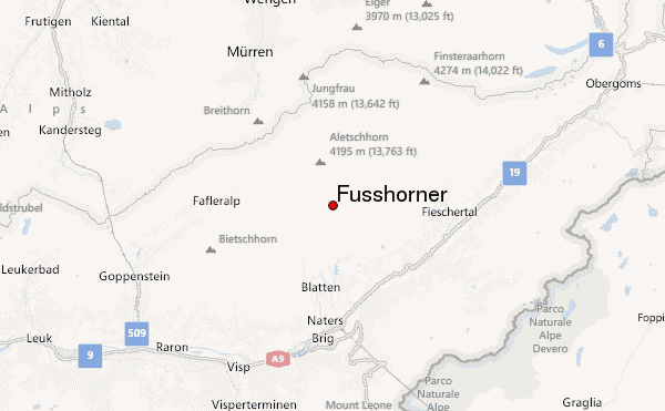 Fusshörner Location Map