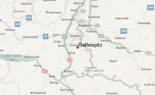 Gafleispitz Location Map