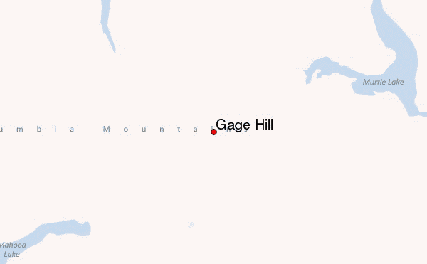 Gage Hill Location Map