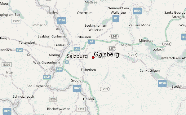 Gaisberg Location Map