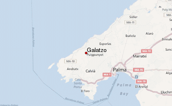 Galatzó Location Map