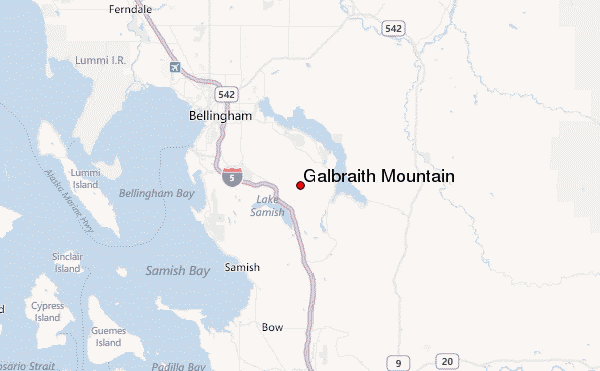 Galbraith Mountain Location Map