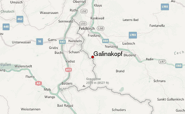 Galinakopf Location Map
