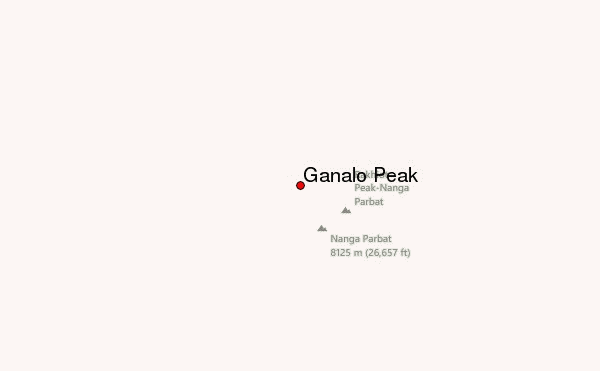 Ganalo Peak Location Map