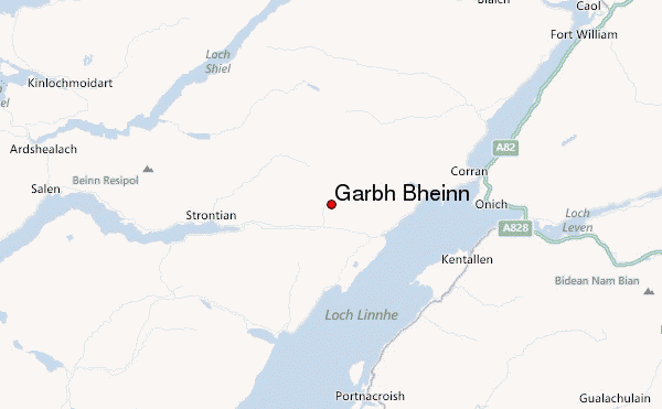 Garbh Bheinn Location Map